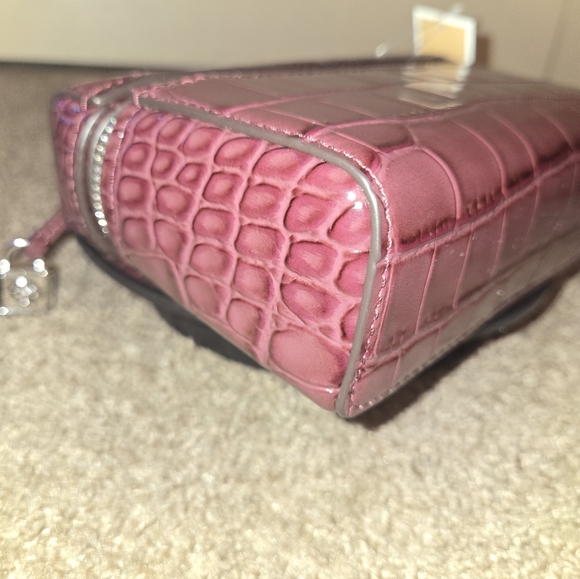 NWT Michael Kors Jana Leather Croc Embossed Crossbody Bag - Picture 9 of 11